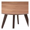 Moe's Home Collection Dover Small Dining Table - Walnut - Side Closeup Top Angle