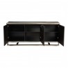 Moe's Home Collection Vincent Sideboard - Dark Brown - Front Opened Angle