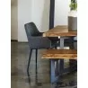 Moe's Home Collection Cantata Dining Chair Mayon Black Vegan Leather - Set of Two - Lifestyle - Moe's Home Collection Cantata Dining Chair Mayon Black Vegan Leather - Set of Two - Lifestyle