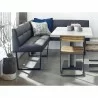 Moe's Home Collection Hanlon Corner Bench - Dark Grey - Lifestyle - Moe's Home Collection Hanlon Corner Bench - Dark Grey - Lifestyle