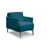 Eros Chair In Leather Pavone