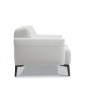 Eros Chair In Leather White - Side