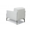 Eros Chair In Leather White - Back