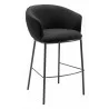 Essen Barstool in Black & Bronze-Front View 2 - Essen Barstool in Black & Bronze-Front View 2