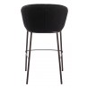 Essen Barstool in Black & Bronze-back View 1