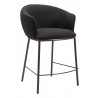 Essen Counter Stool in Black & Bronze- Front View 1