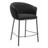 Essen Counter Stool in Black & Bronze- Front View 1 - Essen Counter Stool in Black & Bronze- Front View 1