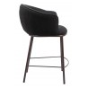 Essen Counter Stool in Black & Bronze- Side View 1