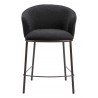 Essen Counter Stool in Black & Bronze- Front View 2