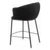 Essen Counter Stool in Black & Bronze- Side View 2