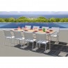 Bellini Home and Gardens Essence 9 Pc Dining Set with 79/103" Extension Teak Top Table - Lifestyle 1
