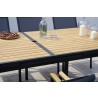 Bellini Home and Garden Essence Dining Table - Side Edge Close-up