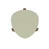 Manhattan Comfort Mid-Century Modern Gales End Table with Solid Wood Legs in Pistachio Green Top