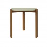Manhattan Comfort Mid-Century Modern Gales End Table with Solid Wood Legs in Pistachio Green Back