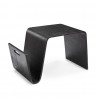 Manhattan Comfort Brookside 25.6 in. Rectangle Plywood and Ash Veneer End Table Black