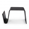 Manhattan Comfort Brookside 25.6 in. Rectangle Plywood and Ash Veneer End Table Black
