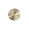 Manhattan Comfort Modern Anderson End Table 1.0 Upholstered in Leatherette with Gold Tabletop