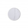 Manhattan Comfort Modern Anderson End Table 2.0 Upholstered in Cream top