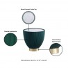 Manhattan Comfort Modern Anderson End Table 2.0 Upholstered in Green Details