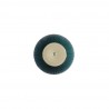 Manhattan Comfort Modern Anderson End Table 2.0 Upholstered in Green Bottom