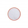 Manhattan Comfort Modern Anderson End Table 2.0 Upholstered in Orange Top