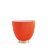 Manhattan Comfort Modern Anderson End Table 2.0 Upholstered in Orange Front