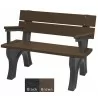 Polly Products Economizer Traditional Backed Bench With Arm - Polly Products Economizer Traditional Backed Bench With Arm