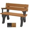 Polly Products Economizer Traditional Backed Bench With Arm1 - Polly Products Economizer Traditional Backed Bench With Arm1
