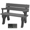 Polly Products Economizer Traditional Backed Bench With Arm2 - Polly Products Economizer Traditional Backed Bench With Arm2