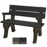 Polly Products Economizer Traditional Backed Bench With Arm3 - Polly Products Economizer Traditional Backed Bench With Arm3