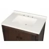 Crawford and Burke Tarouca 31" Cherry Brown Single Bathroom Vanity, Top Closeup View - Crawford and Burke Tarouca 31" Cherry Brown Single Bathroom Vanity, Top Closeup View