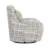 Sunpan Taira Swivel Lounge Chair - Shade Driftwood / Navarro Stone - Side Angle