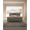 J&M Furniture Evergreen Light Taupe Queen Upholstered Platform Bed 003