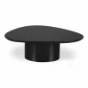Moe's Home Collection Eden Coffee Table, Black Lacquer - Front Side Angle - Moe's Home Collection Eden Coffee Table, Black Lacquer - Front Side Angle