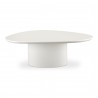 Moe's Home Collection Eden Coffee Table, Ivory Lacquer - Front Side Angle