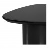 Moe's Home Collection Eden Accent Table, Black Lacquer - Edge Closeup Angle