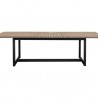 Sunpan Geneve Extension Dining Table Drift Brown in 80'' to 104'' - Front Angle