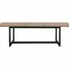 Sunpan Geneve Extension Dining Table Drift Brown in 80'' to 104'' - Front Angle - Sunpan Geneve Extension Dining Table Drift Brown in 80'' to 104'' - Front Angle