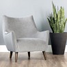 Sunpan Sorrel Lounge Chair Polo Club Stone Antonio Charcoal - Lifestyle