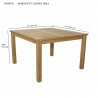 Anderson Teak Windsor 47" Square Table dimension