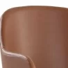 Sunpan Hensley Dining Armchair in Hazelnut - Closeup Top Angle - Sunpan Hensley Dining Armchair in Hazelnut - Closeup Top Angle