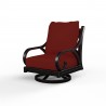 Monterey Swivel Rocker in Canvas Henna w/ Self Welt - Front Side Angle
