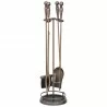 Mr. Bar-B-Q UniFlame® 5 Piece Venetian Bronze Finish Fireset with Ball Handles - Mr. Bar-B-Q UniFlame® 5 Piece Venetian Bronze Finish Fireset with Ball Handles