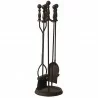 Mr. Bar-B-Q UniFlame® 5 Piece Bronze Finish Fireset with Ball Handles - Mr. Bar-B-Q UniFlame® 5 Piece Bronze Finish Fireset with Ball Handles