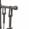 Mr. Bar-B-Q UniFlame® 5 Piece Industrial Style Fireset - Mr. Bar-B-Q UniFlame® 5 Piece Industrial Style Fireset