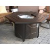 AZ Patio Heaters Hammered Bronze Hexagon Fire Pit - Lifestyle