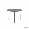 Bellini Aria Small Round End Table Grey - Front Angle