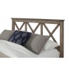 Alpine Furniture Potter Full Size Bed Headboard in French Truffle - Front Side Angle
