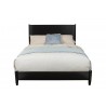 Alpine Furniture Flynn Standard King Platform Bed, Black - Front Angle