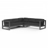 Redondo Sectional in Spectrum Carbon, No Welt - Front Side Angle